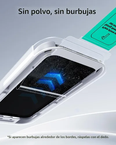 Miniatura 5 de ESR Paquete de 3 protectores de pantalla de privacidad para iPhone 17 Pro, grado militar, inastillables, dureza 9H, vidrio templado antiespía