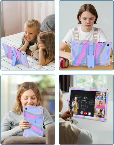 Miniatura 7 de DETUOSI Funda para Samsung Galaxy Tab S6 Lite de 10.4" 2024/2022/2020 con correa para el hombro, lápiz capacitivo, funda de silicona suave