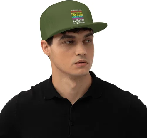 Miniatura 44 de Pride Flag in This House We Believe Science is Real Black Lives Matter Baseball Hats for Men Dad Hat,Black