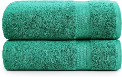 Miniatura 28 de Lane Linen Paquete de 4 toallas de baño 100 % algodón (35 x 66 pulgadas), hilado en anillo, extra grandes, secado rápido, suaves, de poca pelusa