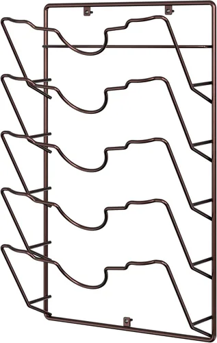 Miniatura 4 de Simple Houseware Estante para tapa de olla montado en la puerta de pared, 9.5 pulgadas de ancho x 4.5 pulgadas de profundidad x 17.2 pulgadas