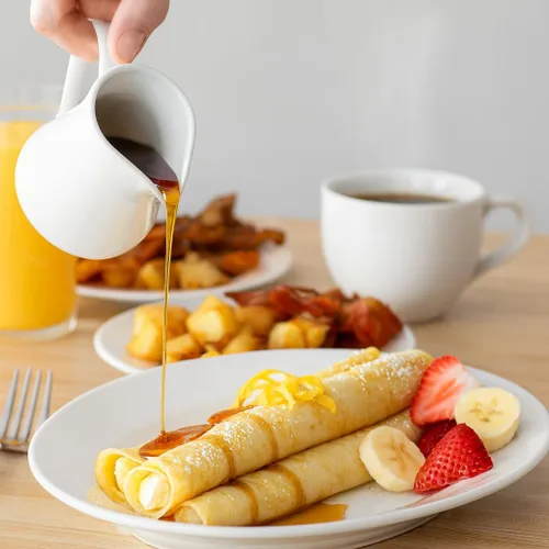 Miniatura 3 de HIC Kitchen - Jarra para cremas con asa, porcelana fina, capacidad de 32 onzas, para café, té, aderezos, salsas y salsas