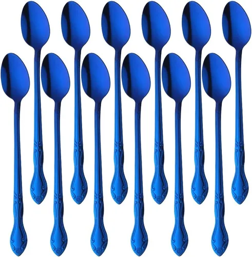 Miniatura 27 de Juego de 12 cucharas de café, mini cucharas de café, cucharas de espresso de acero inoxidable, cucharas pequeñas para postre, té, aperitivo, 4.6