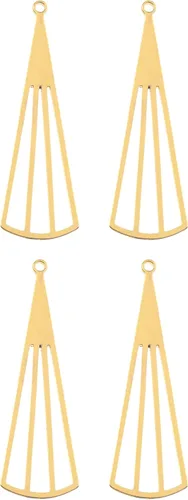Miniatura 10 de John Bead Beadwork Findings - Colgante dorado (3 unidades)