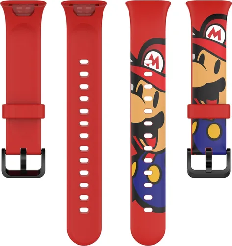 Miniatura 9 de Lijinlan Bandas de repuesto compatibles con Xiaomi Mi Band 7 Pro Strap mujeres hombres, impresión colorida linda piel floral suave flexible silicona