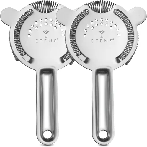Miniatura 8 de Etens Colador de cóctel para bebidas, coladores de barra para bartending, colador de Martini para vaso de mezcla Boston Shaker, colador Hawthorne