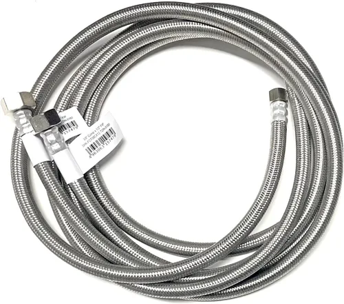 Miniatura 12 de Línea de conector de suministro de agua para grifo, línea de suministro de grifo, rosca de compresión hembra de 3/8 x rosca de tubo de hierro hembra