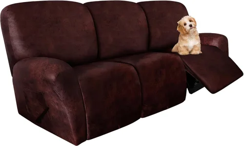 Miniatura 22 de molasofa Fundas de cuero para sillas reclinables, fundas para sillas reclinables grandes para silla reclinable, 4 piezas, fundas lavables que se