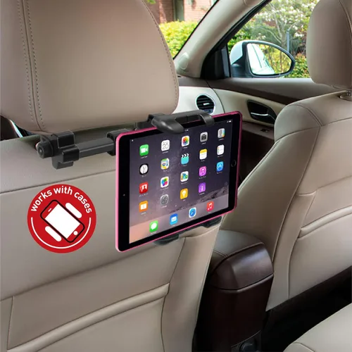 Miniatura 8 de Macally Soporte para reposacabezas de automóvil, esenciales para viaje por carretera, para niños, soporte para tablet de asiento trasero