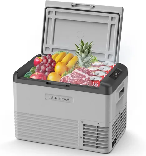 Miniatura 11 de Alpicool Refrigerador de 12 Voltios Refrigerador de Coche 12V Refrigerador de Coche Pequeño de 10 Cuartos Refrigerador Portátil 12/24V DC 110~240