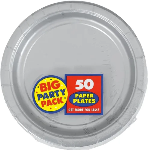 Miniatura 21 de Platos redondos de papel caribeños, 6.75 pulgadas (50 unidades), esenciales resistentes y ecológicos, perfectos para celebraciones y eventos Azul