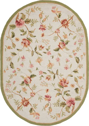 Miniatura 16 de SAFAVIEH Chelsea Collection - Alfombra decorativa de 1 pies 8 pulgadas x 2 pies 6 pulgadas, color negro, lana de campo francesa enganchada a mano