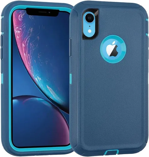 Miniatura 9 de Co-Goldguard Funda para iPhone XR, [3 capas] [a prueba de golpes] [a prueba de caídas] para iPhone XR, funda de protección resistente para iPhone