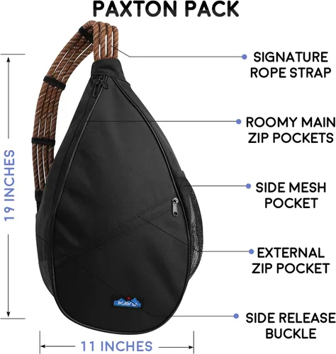 Miniatura 5 de KAVU Paxton Pack bolsa bandolera con correa de cuerda