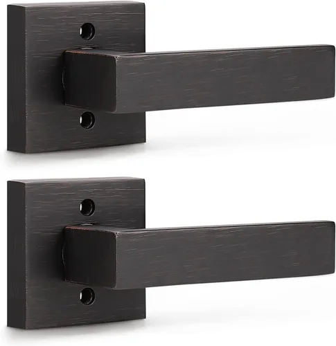 Miniatura 68 de KNOBWELL - Juego de cerradura con 1 picaporte resistente para puertas de una cara, ideal para puertas interiores reversibles, 0.93 libras