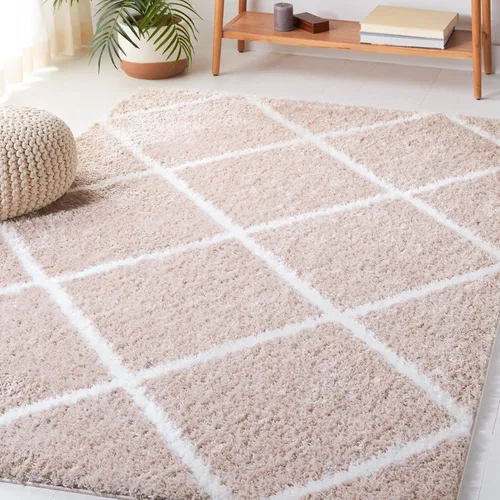 Miniatura 20 de SAFAVIEH Tahoe Shag Collection - Alfombra para pasillo, 2 x 9 pies, diseño de enrejado, no desprende pelusa y de fácil cuidado, 1.2 pulgadas