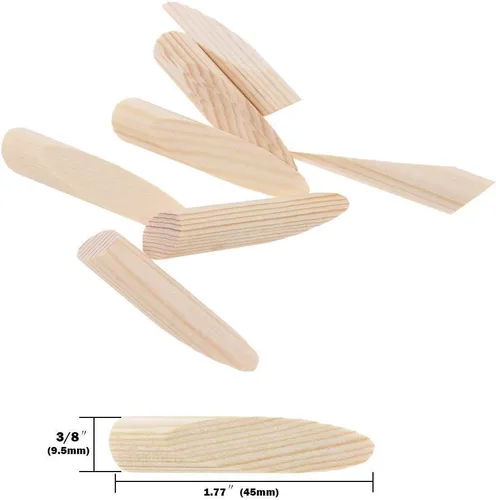 Miniatura 3 de Paquete de 100 tapones para agujeros de bolsillo de madera maciza de pino para agujero de bolsillo, herramienta de carpintería con una funda