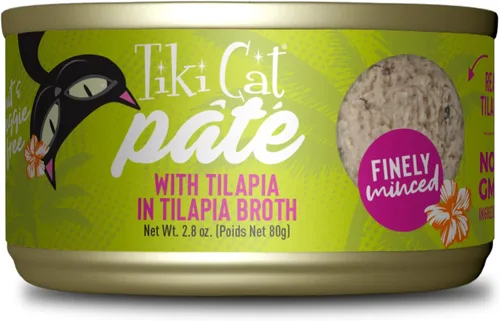 Miniatura 13 de Tiki Cat Luau Pâté, receta de atún y caballa Ahi en consumo de atún, nutrición equilibrada sin granos, comida enlatada húmeda para gatos, para todas