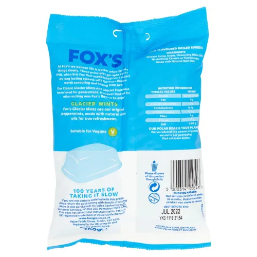 Miniatura 4 de Fox's Bolsa Glacier Mints 7.05 oz