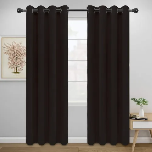 Miniatura 126 de Easy-Going - Cortinas opacas para dormitorio, aislamiento térmico sólido con ojales, cortinas de ventana para reducción de ruido, cortinas