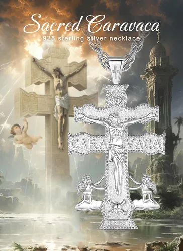 Miniatura 206 de CELESTIA Medallas de plata de ley 925 San Miguel/San Cristóbal/San Benito/San Gabriel/Virgen María/Jesús/Caravaca/Metatrón/Sello de los Siete