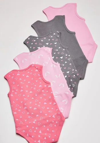 Miniatura 3 de Hanes Body unisex para bebé sin mangas Ultimate Flexy para niños y niñas paquete de 5