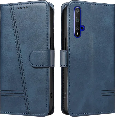 Miniatura 22 de Funda con tapa para Huawei Nova Lite 3, protección de 360 grados, a prueba de golpes, de piel sintética, con función atril y 3 ranuras