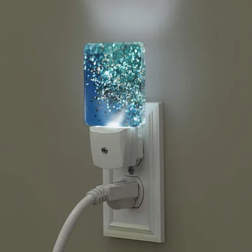 Miniatura 14 de Paquete de 2 luces LED de noche enchufables con preguntas matemáticas, luces nocturnas enchufables a la pared, lámpara de noche moderna con sensor