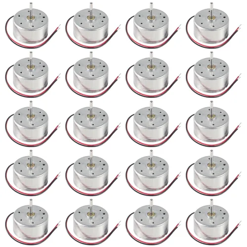 Alinan 20pcs Mini Generador Motores 3V-12V DC Motor eléctrico para DIY generador electrónico de turbina eólica de manivela modelo de energía 20PZAS