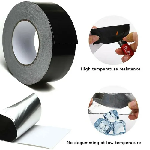 Miniatura 2 de Cinta adhesiva de papel de aluminio de 2 pulgadas de 65.6 ft, cinta adhesiva de sellado de grado profesional para HVAC, refrigerador, congelador