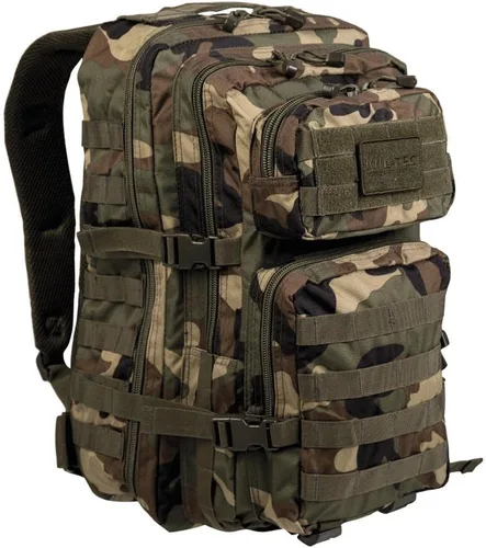 Miniatura 10 de Mil-Tec Mochila de asalto unisex, resistente, duradera, ligera, ergonómica, versátil, táctica, para acampar al aire libre, senderismo, con correas
