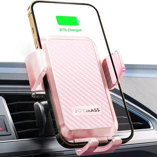Miniatura 13 de Cargador inalámbrico para automóvil, carga rápida de 15 W, cargador de automóvil con sujeción automática para teléfono celular, soporte
