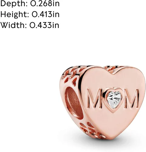 Miniatura 5 de PANDORA Corazón madre circonita cúbica transparente Metal Circonita cúbica