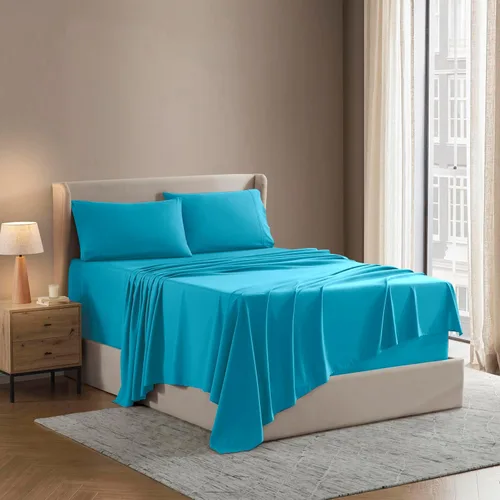 Nestl - Juego de sábanas. Juego de sábanas 1800 con bolsillo profundo – Sábanas de microfibra de doble cepillado lujosas de hotel – Sábana de 17 -