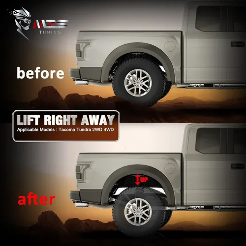 Miniatura 6 de MZS Kit de Nivelación Trasera Bloques de Elevación de 1" Compatible con Tacoma 1995-2024/Tundra 1995-2021 2WD 4WD
