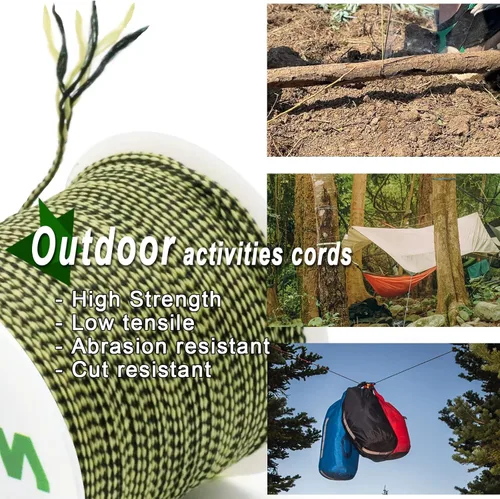 Miniatura 3 de 9KM DWLIFE Cuerda de Kevlar Línea de Kevlar, Alta resistencia, Resistencia a la abrasión, Retardante de llama, Cable de asistencia de pesca, Cuerda