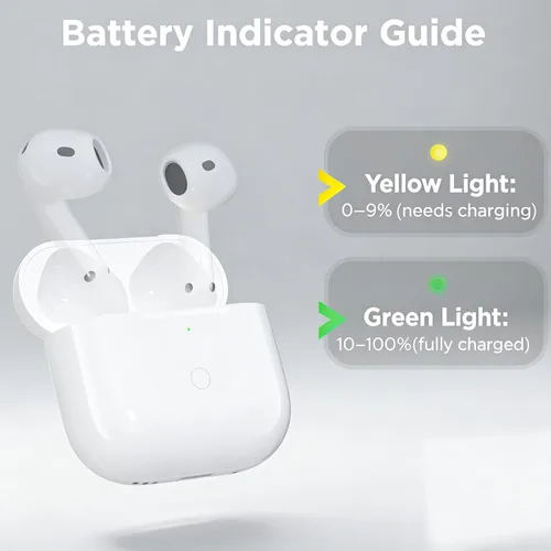 Miniatura 5 de Funda de carga inalámbrica para Airpods de 4ª generación, cargador de repuesto con emparejamiento rápido, puerto de carga tipo C compatible