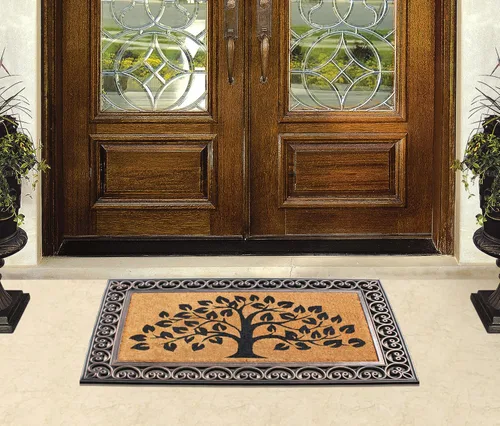 Miniatura 172 de A1HC Tapete para Puerta de Fibra de Coco Natural y Caucho, 30"x48" – Grueso, Duradero, Resistente, Anti-Desprendimiento, Resistente a