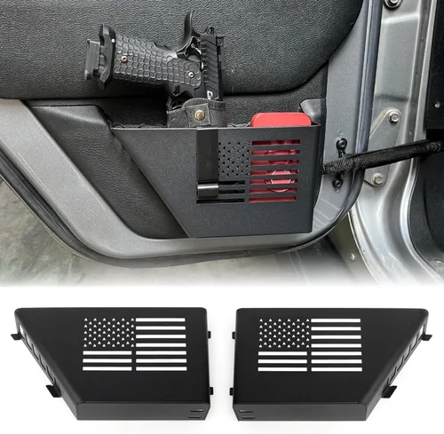 Miniatura 9 de MAIKER Caja de Almacenamiento de Metal para Puerta Trasera Compatible con Jeep Wrangler JL JLU 4XE 2018-2025 y Gladiator JT 2020-2025, Caja