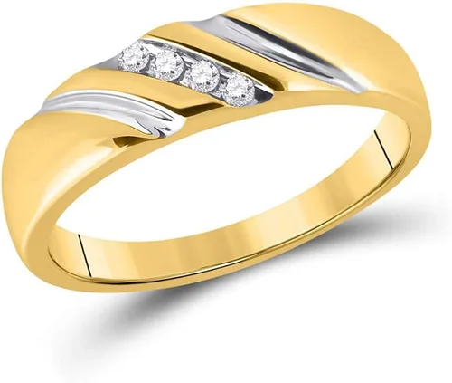 Miniatura 3 de Jewels By Lux Conjunto de boda a juego de oro amarillo de 10 quilates para él y ella 15 Cttw