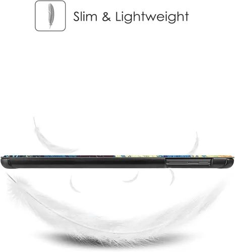 Miniatura 5 de Fintie SlimShell - Funda para Samsung Galaxy Tab A 10.1 2019 modelo SM-T510/T515/T517, funda ultradelgada y ligera, diseño de noche estrellada