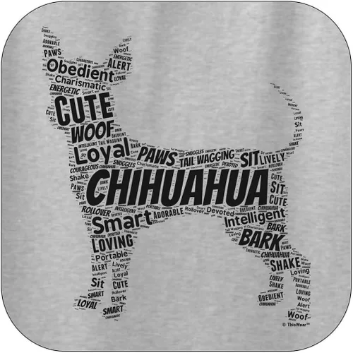 Miniatura 2 de Chihuahua Word Art Dog Puppy Owner - Sudadera con capucha