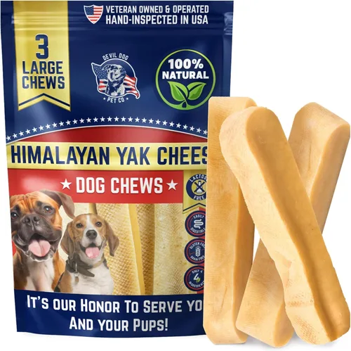 Miniatura 22 de Devil Dog Pet Co. Himalayan - Masticables para perros con queso de yak para razas grandes y gigantes y masticadores agresivos, de larga duración