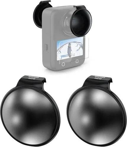 NEEWER Juego de filtros ND compatibles solo con DJI Osmo 360, ND8 (3 topes) a presión de vidrio óptico multicapa de densidad neutra, filtro de lente