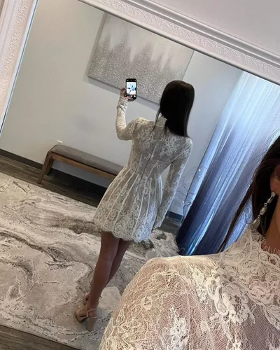 Miniatura 36 de Vestido de novia formal sin tirantes con encaje, largo de sirena para mujer 2019 WD162