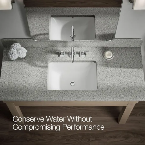 Miniatura 11 de KOHLER K-28125-4-CP Venza - Grifo para lavabo de baño, 3 agujeros con dos manijas de palanca y drenaje clicker, 1.2 GPM, cromo pulido