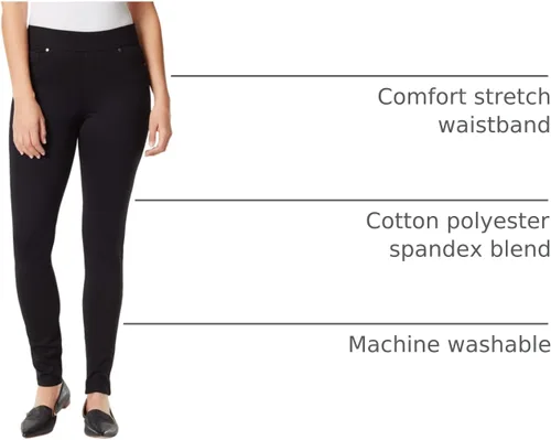 Miniatura 4 de Gloria Vanderbilt Womens Avery Ponte Slim Pull on Pant