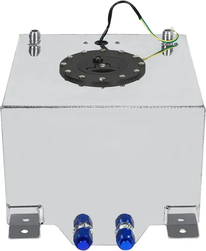 Miniatura 8 de Tanque de gas para celdas de combustible de 15 galones 60L universal con remitente de nivel, tanque de combustible de aluminio pulido para carreras