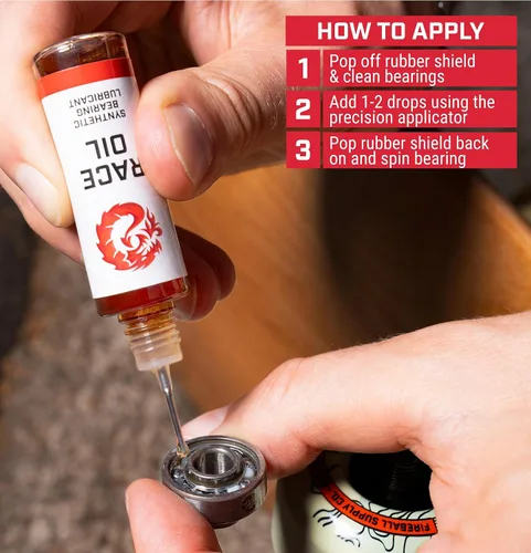 Miniatura 4 de Fireball Dragon Bearing Lube para Skateboards - Lubricante para rodamientos Longboard - Lubricante para patines en línea