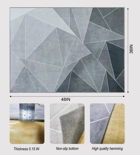 Miniatura 6 de Tapete para silla de oficina para suelo de madera dura, tapete de piso de 55 x 35 pulgadas para silla de oficina, tapete para silla de escritorio